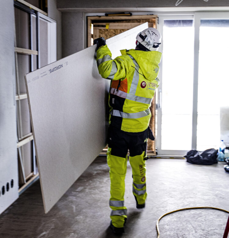 Planen är att använda gips från NOAH i produktionen av nya gipsskivor